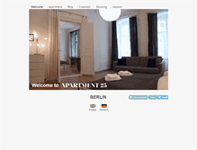 Tablet Screenshot of apartment25.com